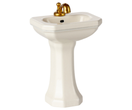 MAILEG | Poppenhuis wastafel wit - muis