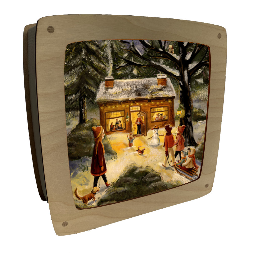 ESTHER BENNINK | Wisselplaat voor toverlux lamp - Winterfeest