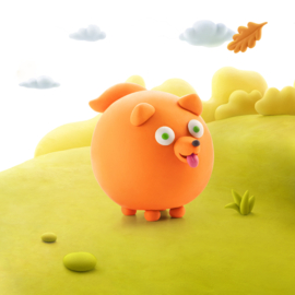 HEY CLAY | Boetseerklei dog story - 6 figuren