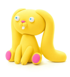 HEY CLAY | Boetseerklei fluffy pets - 5 figuren