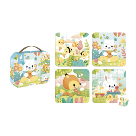 JANOD | Puzzelkoffer pure - 6, 9, 12 en 16 stukjes