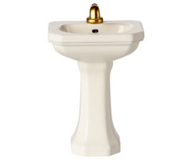 MAILEG | Poppenhuis wastafel wit - muis