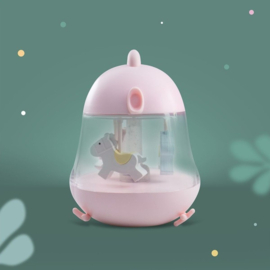 MARY'S | Nachtlamp en muziekdoos carrousel - roze