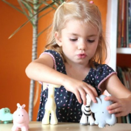 TIKIRI TOYS | Bijt- en badspeelgoed met rammelaar - Zebra