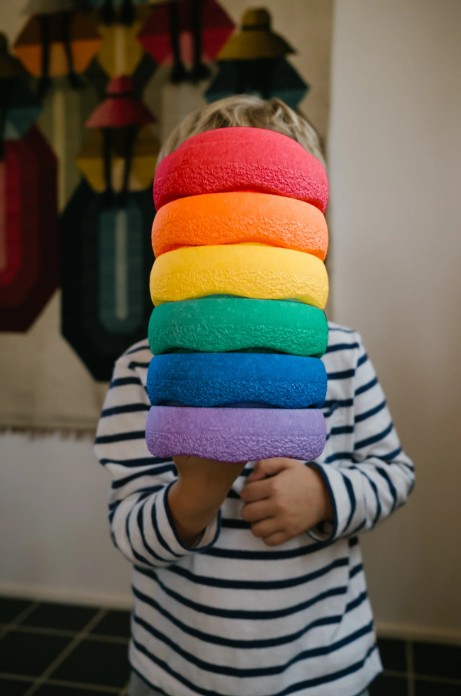 STAPELSTEIN | Stapelstenen original mini rainbow - 6 st
