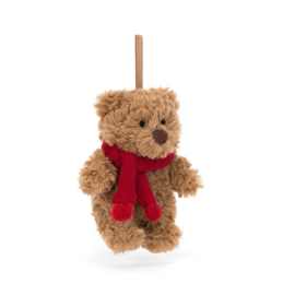 JELLYCAT | Kersthanger Bartholomew Beer - 12 x 6 x 5 cm