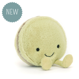 JELLYCAT | Amuseables knuffel macaron pistache - 12 x 10 x 5 cm