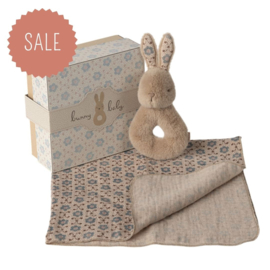 MAILEG | Rammelaar konijn set - cream peach