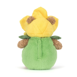 JELLYCAT | Knuffel beer Bartholomew narcissenoutfit  - 26 x 15 x 15 cm