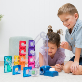CONNETIX TILES | Magnetische tegels - ball run launcher - 47 stuks