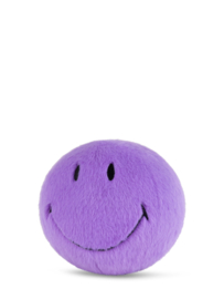 BON TON TOYS x Smiley | Knuffel Smiley fuzzy paars - 13 cm