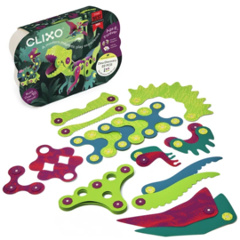 CLIXO | Magnetisch constructiespeelgoed - dino discovery - 24st