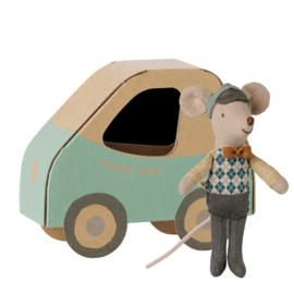 MAILEG | Chauffeur muis kleine broer