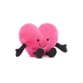 JELLYCAT | Amuseable Knuffel Hart - Pink Heart - 11 x 13 cm