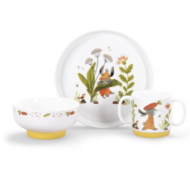 MOULIN ROTY | Kinderservies porselein - Trois petits lapins