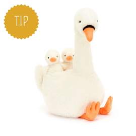 JELLYCAT | Knuffel Zwaan - Featherful Swan - 39 x 18 cm