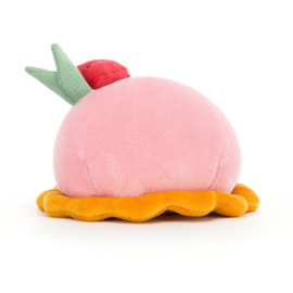 JELLYCAT | Knuffel Gebakje Framboos - Pretty Patisserie Dome Framboise