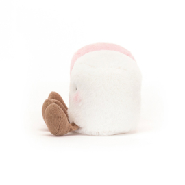 JELLYCAT | Amuseable Marshmallow roze en wit - 9 cm