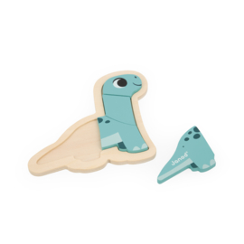 JANOD | Houten puzzel dino's - 2,3,4,5 st