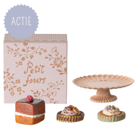 MAILEG | Poppenhuis cake & taartschaal - miniatuur