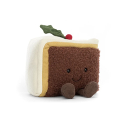JELLYCAT | Amuseable Knuffel Kerst cake - Christmas cake