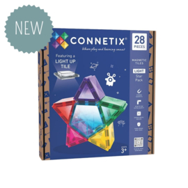 CONNETIX TILES | Magnetische tegels - light up - 28 stuks