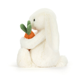 JELLYCAT | Bashful knuffel konijn met wortel - 18 x 9 x 8 cm