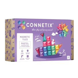 CONNETIX TILES | Magnetische tegels pastel - starters set - 64 stuks