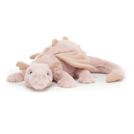 JELLYCAT | Knuffel Draak Roze - Dragon Rose - medium - 12 x 50 cm