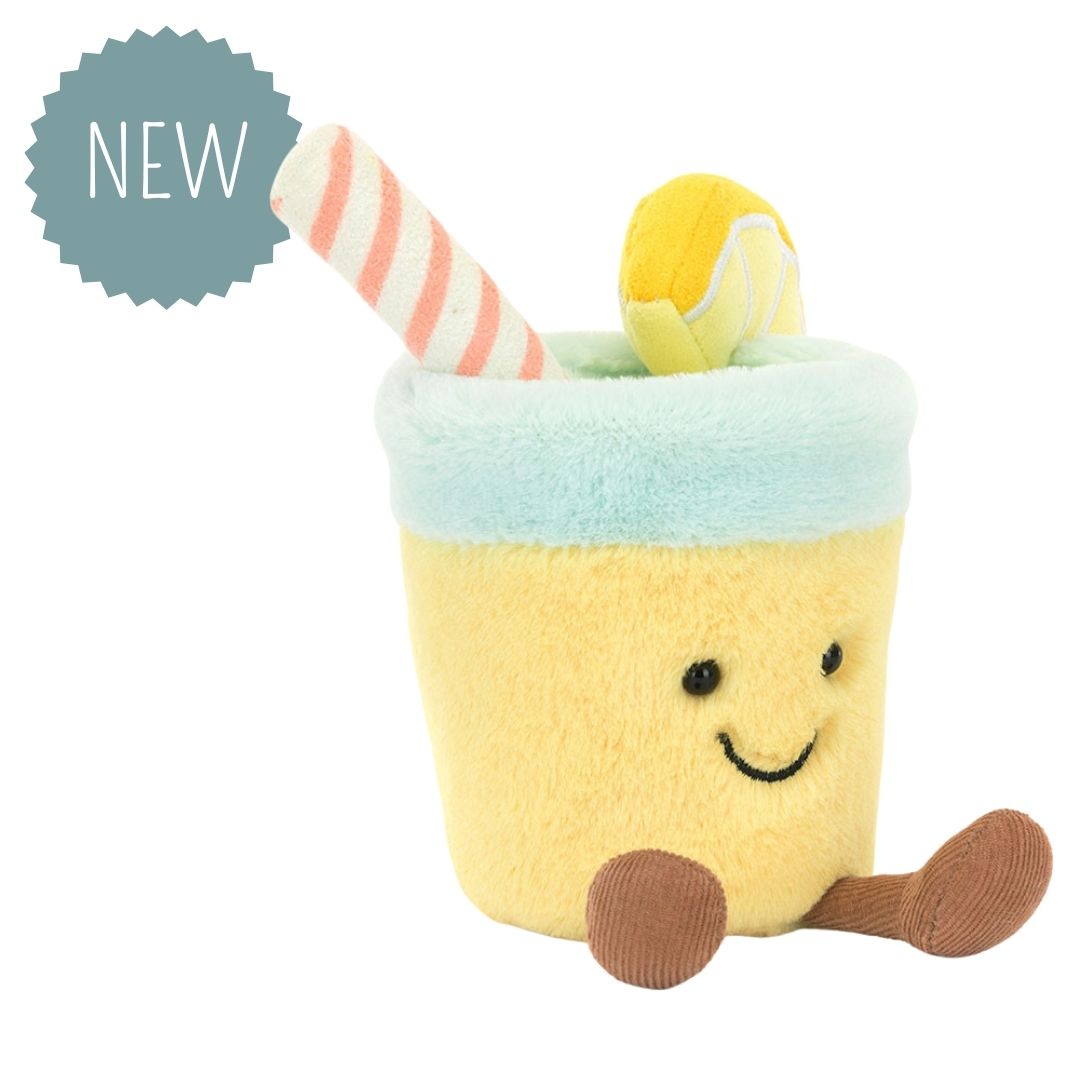 JELLYCAT | Amuseables knuffel limonade -12 x 9 x 8 cm
