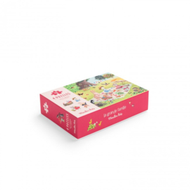 MOULIN ROTY | Puzzel vier seizoenen - la grande famille - 4 x 12st