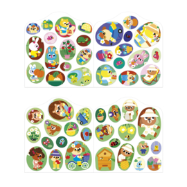 JANOD | Stickerboek met herbruikbare stickers - de tuin