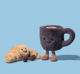 JELLYCAT | Amuseable Knuffel Kopje koffie - Coffee Cup - 14 x 10 cm