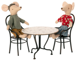 MAILEG | Poppenhuis tafel & stoelen set - miniatuur