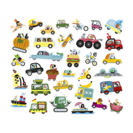JANOD | Stickers voertuigen - 200 stuks