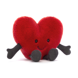 JELLYCAT | Amuseable Knuffel Hart - Red Heart - 11 x 13 cm