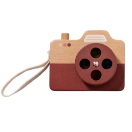 PETIT MONKEY | Houten speelgoed camera - bruin