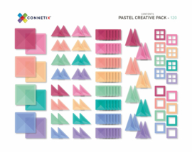 CONNETIX TILES | Pastel creative pack - Magnetische tegels pastel - 120 stuks