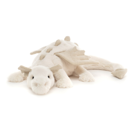 JELLYCAT | Knuffel Draak Sneeuw - Dragon snow  - medium - 12 x 50 cm