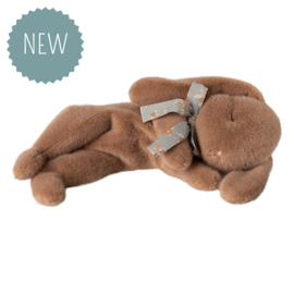 MAILEG | Knuffelkonijn sleeping bunny plush - soft brown - small