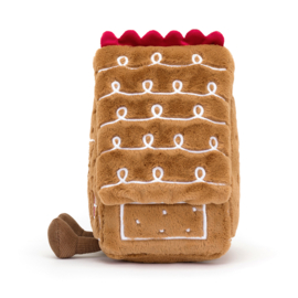 JELLYCAT | Knuffel Amuseable Gingerbread House - 18 x 22 cm