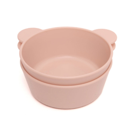 PETIT MONKEY | Kinderservies kom Bear Mahogany Rose - (set 2)