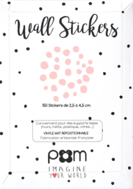 POM LE BONHOMME | Muurstickers Dot roze