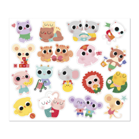 JANOD | Stickers baby dieren - 100 stuks