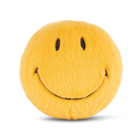 BON TON TOYS x Smiley | Knuffel Smiley fuzzy geel - 23 cm