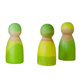 GRIMM'S | Popjes neon groen - 3 st