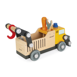 JANOD | Houten bouw vrachtwagen wegwerker - brico'kids