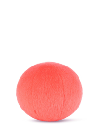 BON TON TOYS x Smiley | Knuffel Smiley fuzzy koraalrood - 13 cm