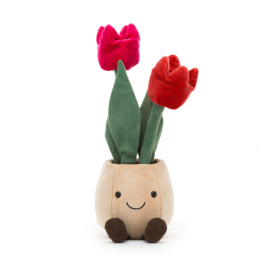 JELLYCAT | Amuseable Knuffel Tulp in pot - Tulip - 29 cm