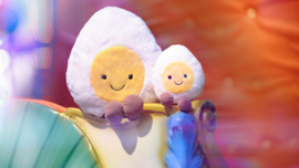 JELLYCAT | Amuseable Knuffel Ei - Happy Boiled Egg - 14 x 8 cm